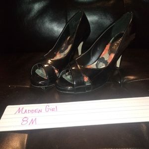 Madden Girls Black Heels